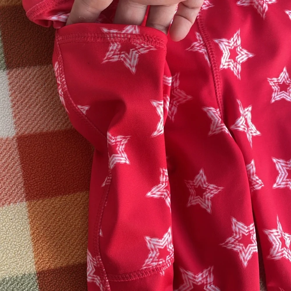 NWT Crown & Ivy‎ Patriotic Red and White Star Bike Shorts XS